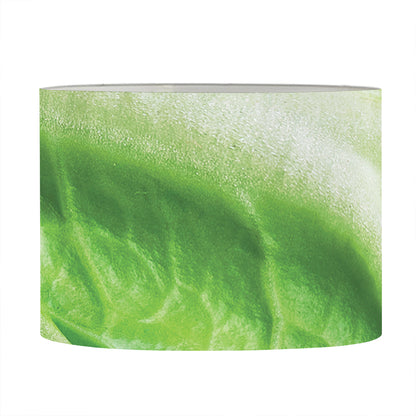 Green Cabbage Leaf Print Drum Lamp Shade