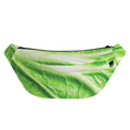 Green Cabbage Leaf Print Fanny Pack