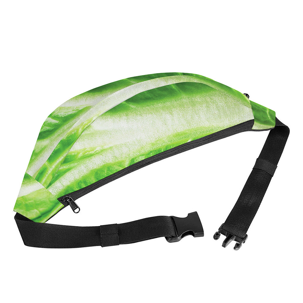 Green Cabbage Leaf Print Fanny Pack