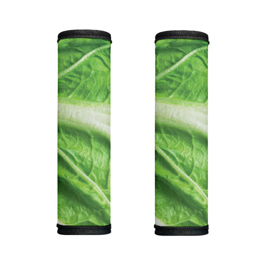 Green Cabbage Leaf Print Handle Covers