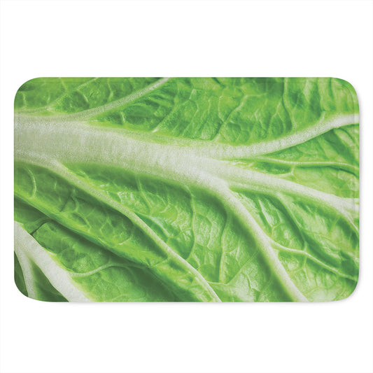 Green Cabbage Leaf Print Indoor Door Mat