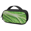 Green Cabbage Leaf Print Portable Cooler Travel Case