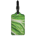 Green Cabbage Leaf Print Luggage Tag