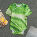 Green Cabbage Leaf Print Men's Bodysuit