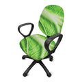 Green Cabbage Leaf Print Office Chair Cover