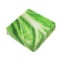 Green Cabbage Leaf Print Outdoor Seat Cushion Cover