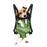 Green Cabbage Leaf Print Pet Carrier Backpack