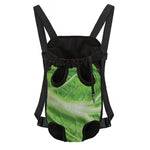 Green Cabbage Leaf Print Pet Carrier Backpack