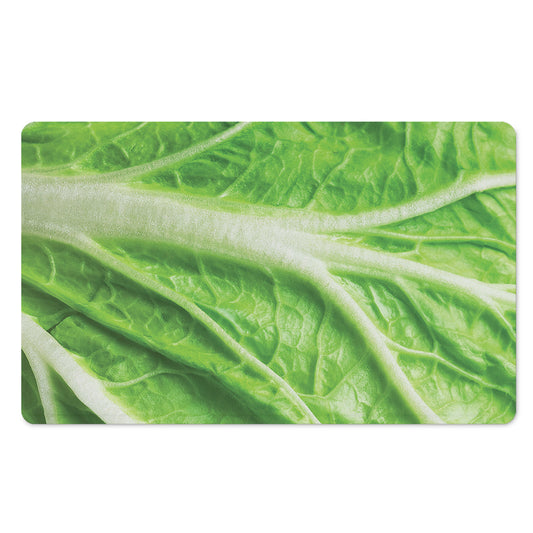 Green Cabbage Leaf Print Polyester Doormat