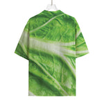 Green Cabbage Leaf Print Rayon Hawaiian Shirt