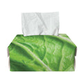 Green Cabbage Leaf Print Rectangle Tissue Box Cover