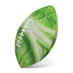 Green Cabbage Leaf Print Rugby Ball