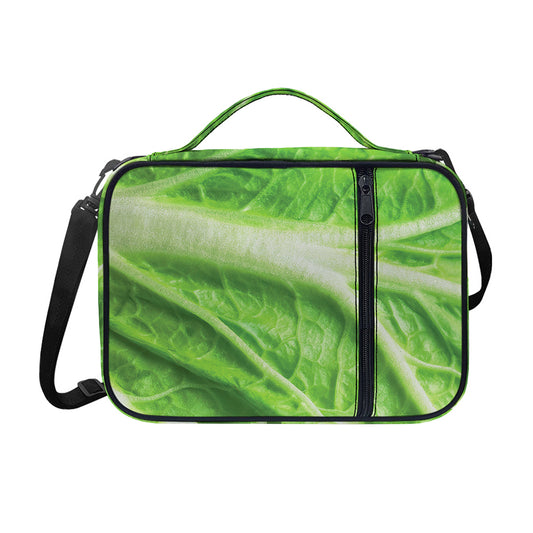 Green Cabbage Leaf Print Shoulder Strap Bible Bag