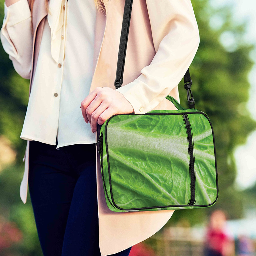 Green Cabbage Leaf Print Shoulder Strap Bible Bag