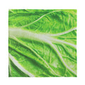 Green Cabbage Leaf Print Silk Bandana