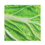 Green Cabbage Leaf Print Silk Bandana