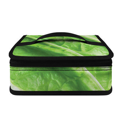 Green Cabbage Leaf Print Small Lunch Bag