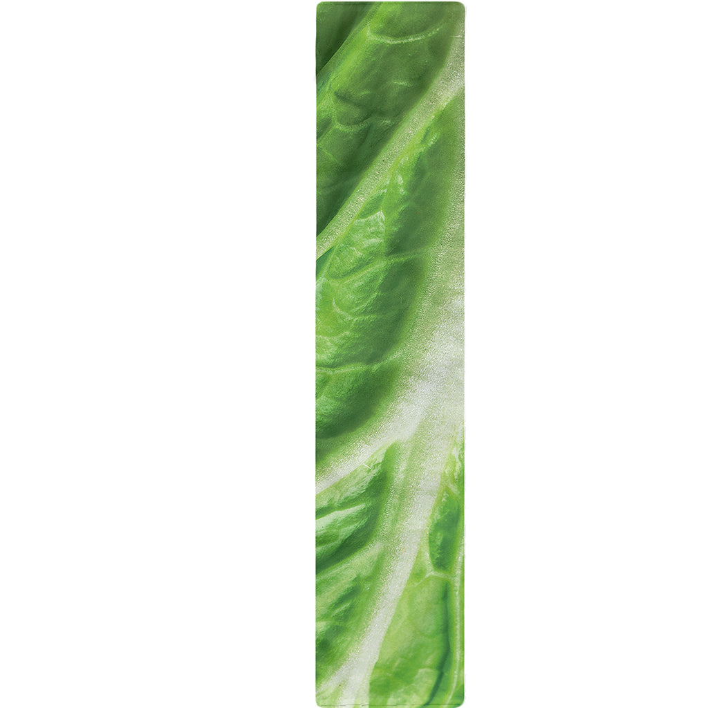 Green Cabbage Leaf Print Table Runner