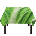 Green Cabbage Leaf Print Tablecloth