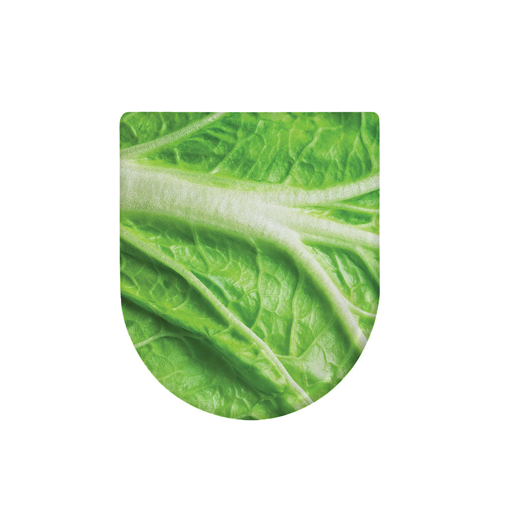 Green Cabbage Leaf Print Toilet Lid Cover