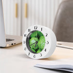 Green Cabbage Print Alarm Clock