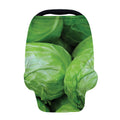 Green Cabbage Print Baby Seat Cover