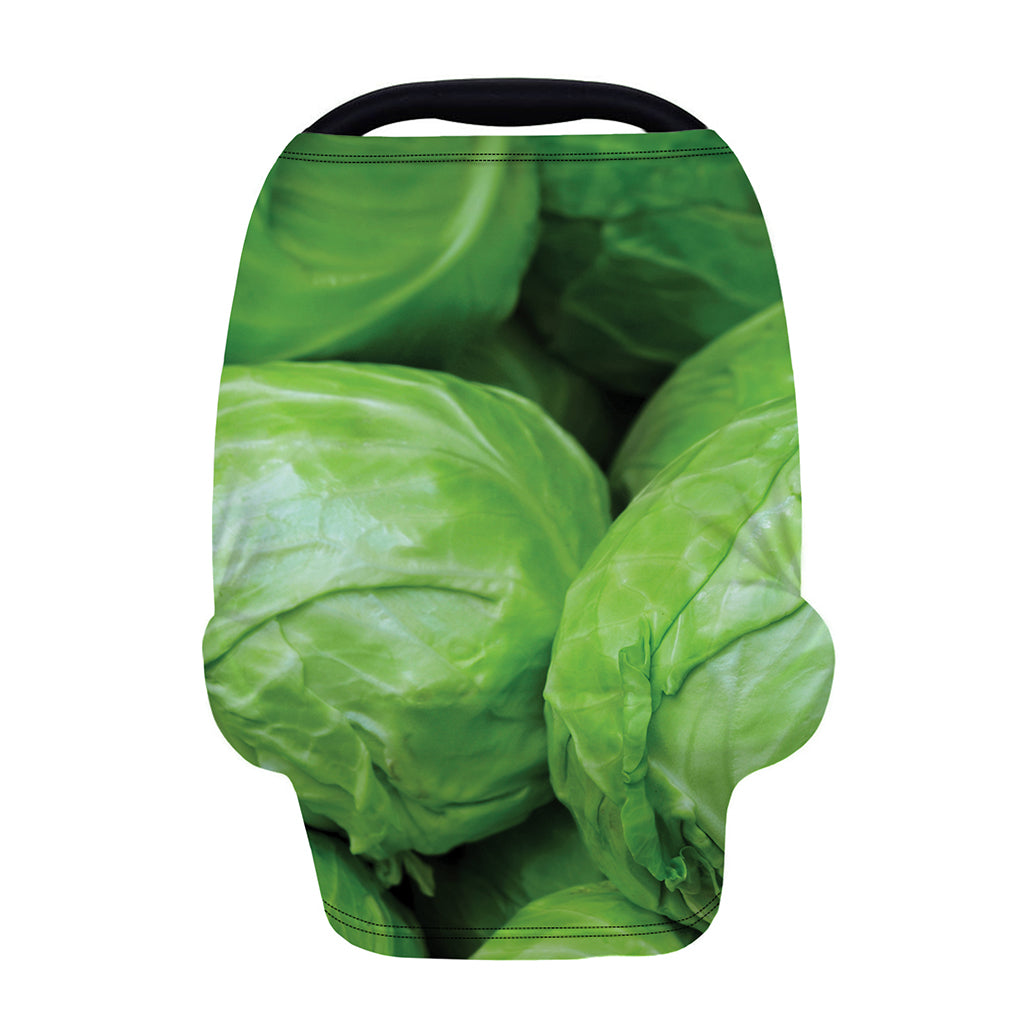 Green Cabbage Print Baby Seat Cover