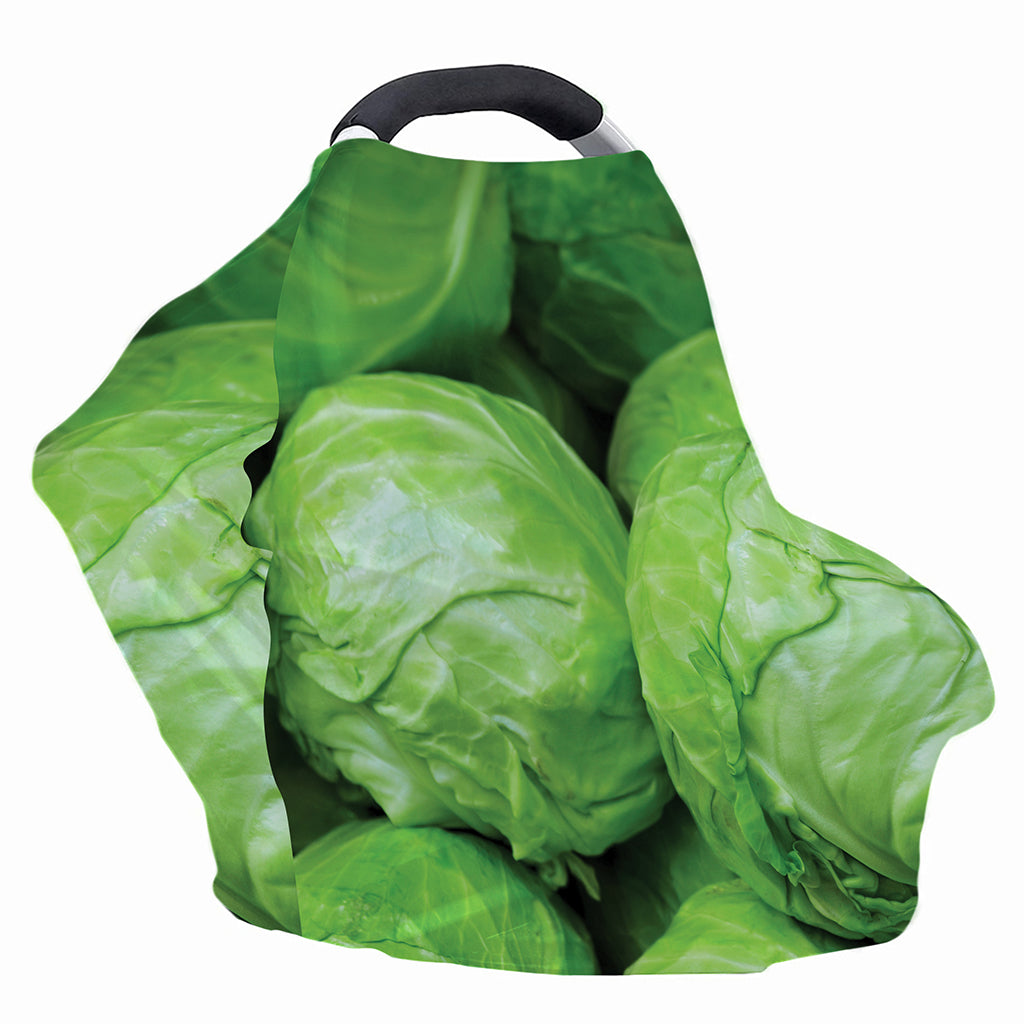 Green Cabbage Print Baby Seat Cover