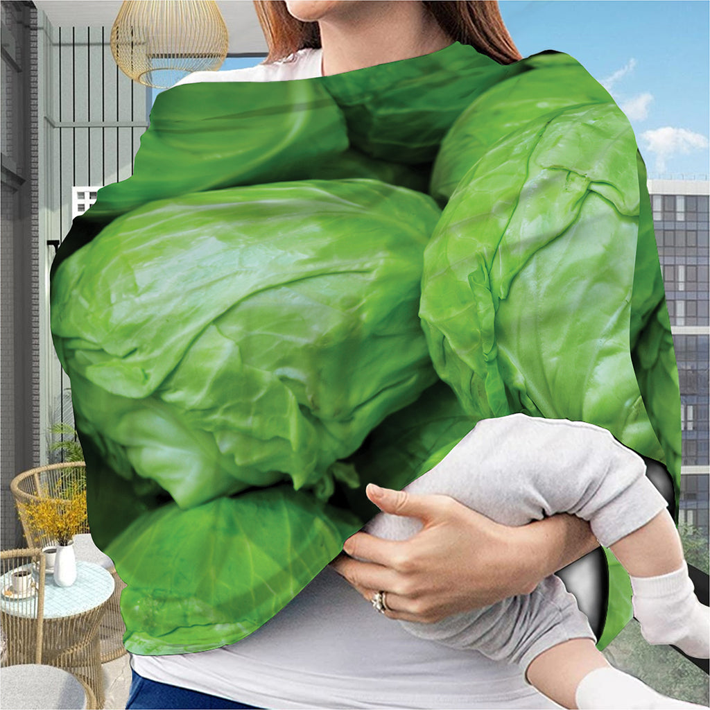 Green Cabbage Print Baby Seat Cover