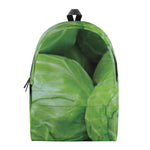 Green Cabbage Print Backpack