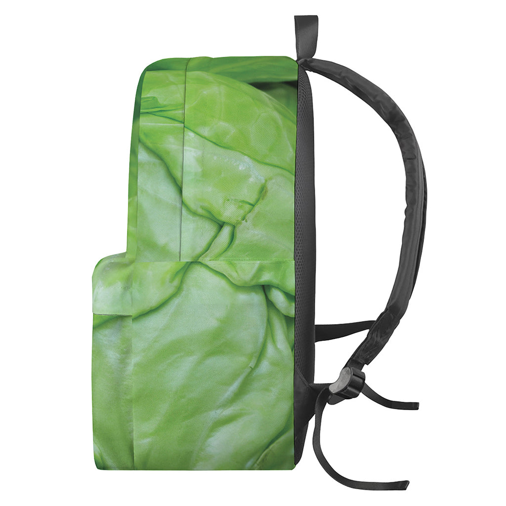 Green Cabbage Print Backpack