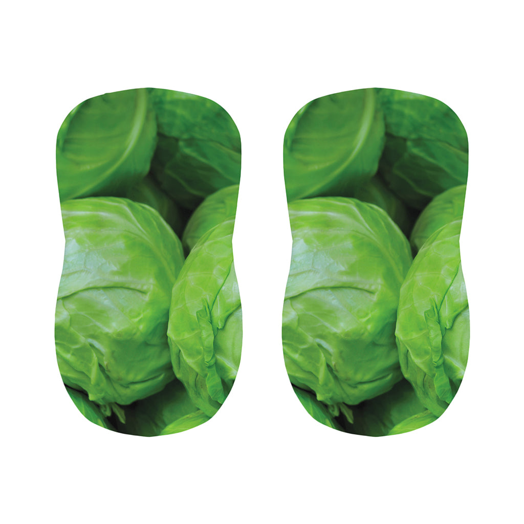 Green Cabbage Print Bar Stool Covers