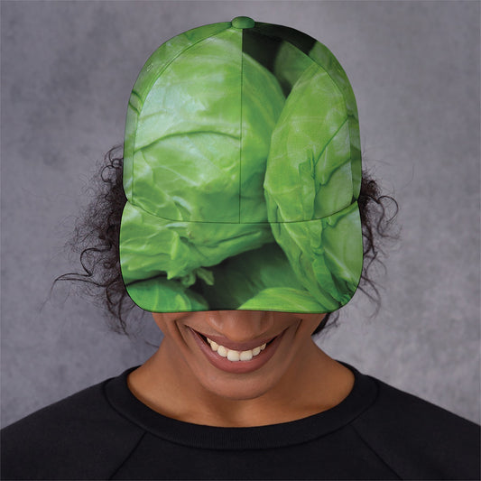 Green Cabbage Print Baseball Cap
