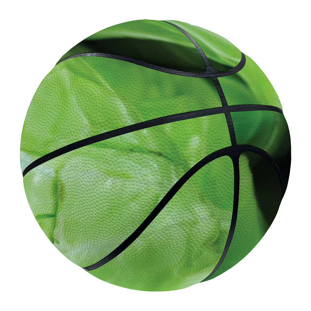 Green Cabbage Print Basketball