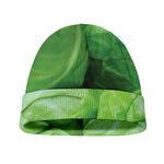 Green Cabbage Print Beanie
