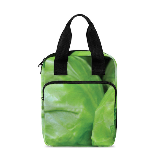 Green Cabbage Print Bible Tote Bag