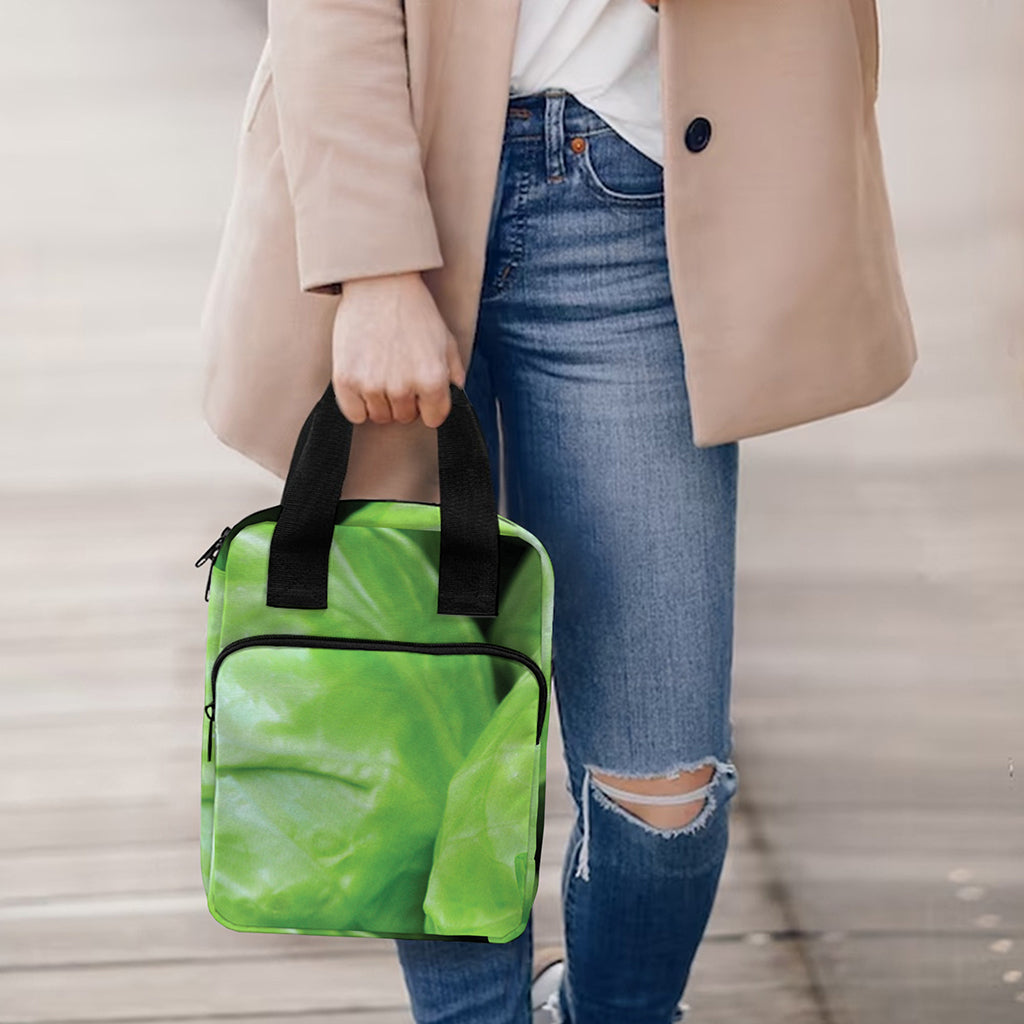 Green Cabbage Print Bible Tote Bag