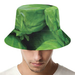 Green Cabbage Print Bucket Hat