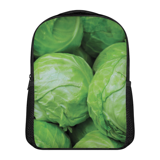 Green Cabbage Print Casual Backpack