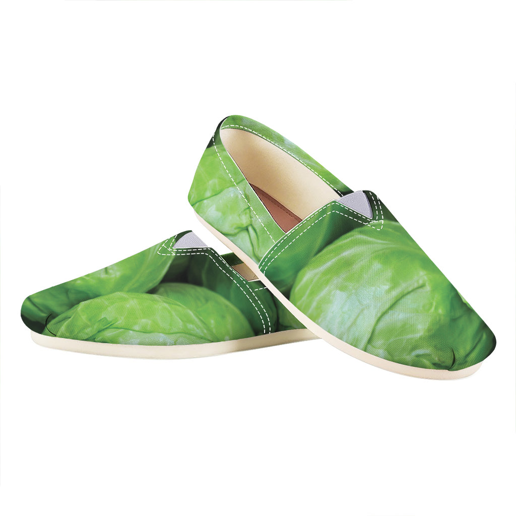 Green Cabbage Print Casual Shoes