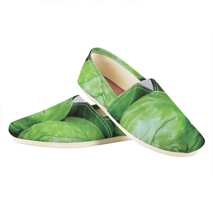 Green Cabbage Print Casual Shoes