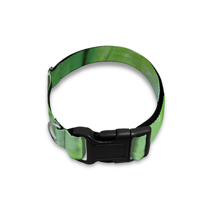 Green Cabbage Print Dog Collar