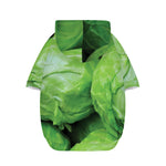 Green Cabbage Print Dog Zip Up Hoodie