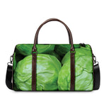 Green Cabbage Print Duffle Bag