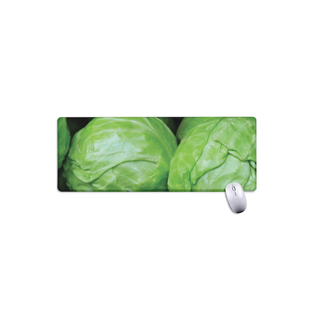 Green Cabbage Print Extended Mouse Pad