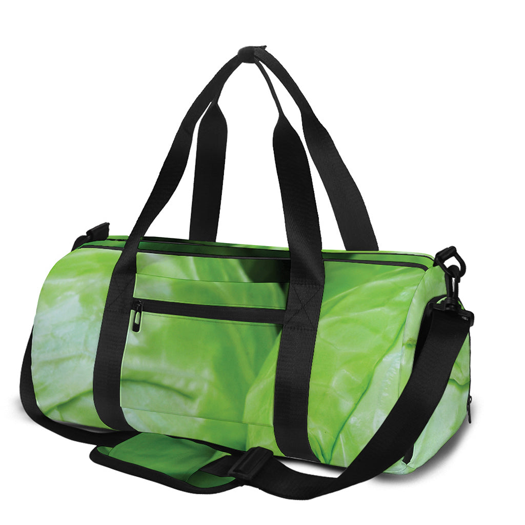 Green Cabbage Print Gym Bag