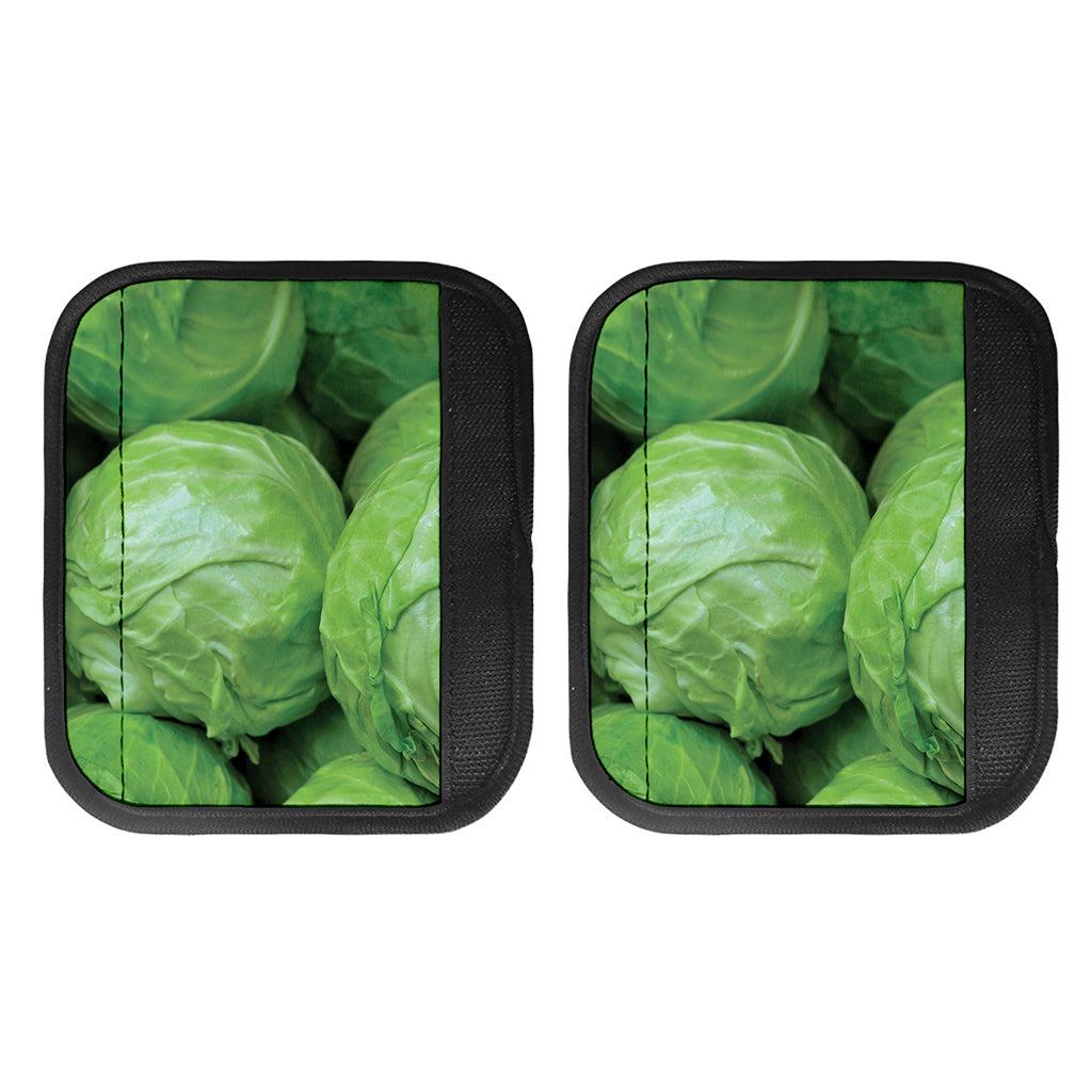 Green Cabbage Print Handle Covers