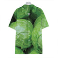 Green Cabbage Print Hawaiian Shirt