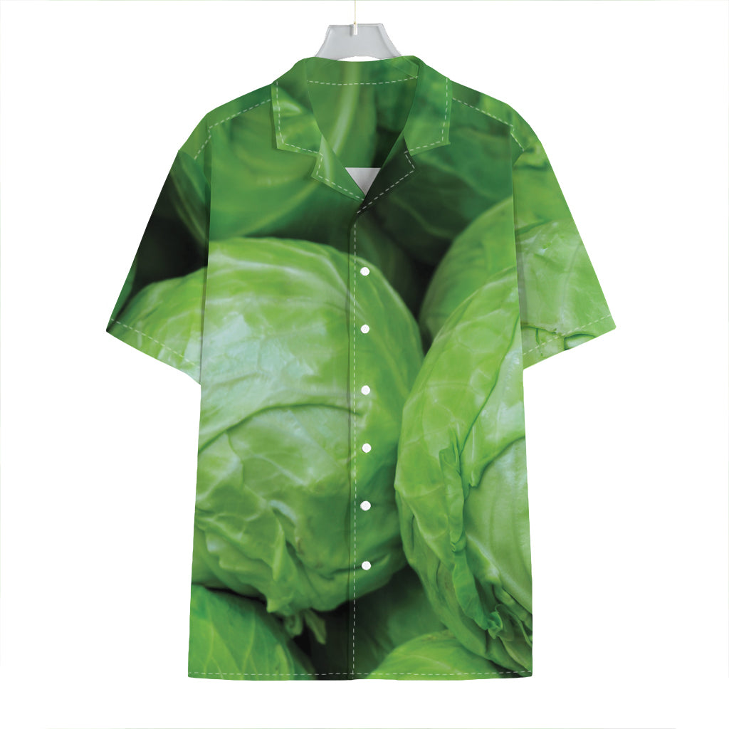 Green Cabbage Print Hawaiian Shirt