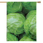 Green Cabbage Print House Flag
